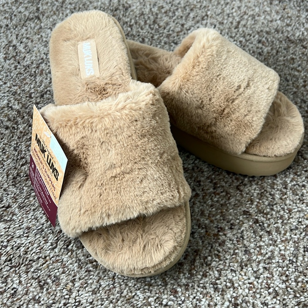 Muk Luks Platform Slippers